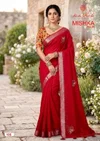 Mishka Vol 1 By Kashvi Linen Silk With Diamond Work Saree
